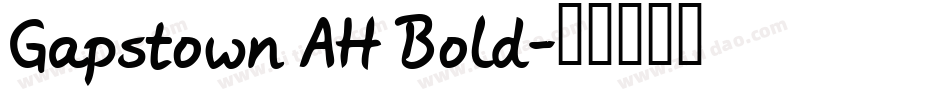 Gapstown AH Bold字体转换